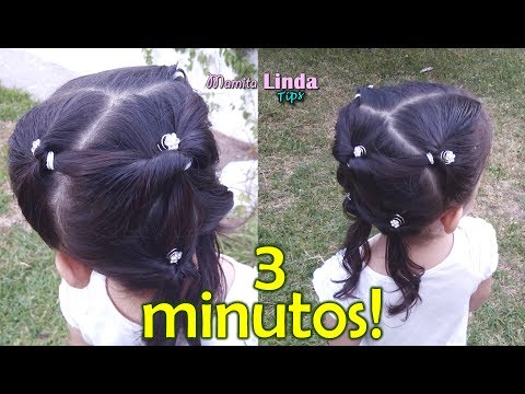 PEINADO EN 3 MINUTOS PARA NIÑA | FACIL | MAMITA LINDA TIPS - May Lopez  Youtuber